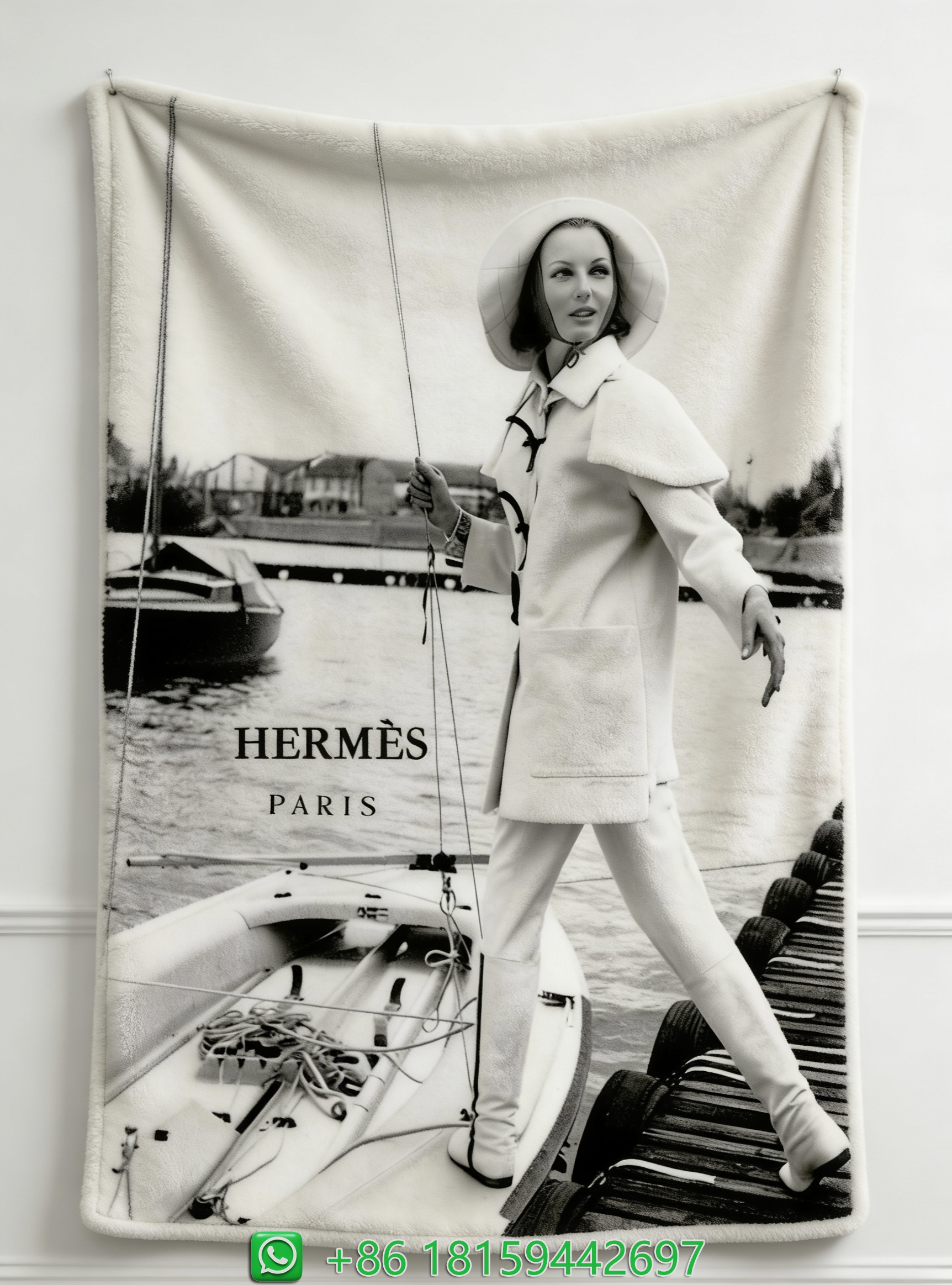 Hermes Throw Blankets